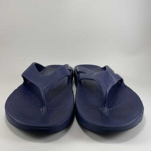 Oofos Ooriginal Flop Flops Mens Size 11, Womens 13 Blue Comfort Recovery Sandal - Picture 2 of 9